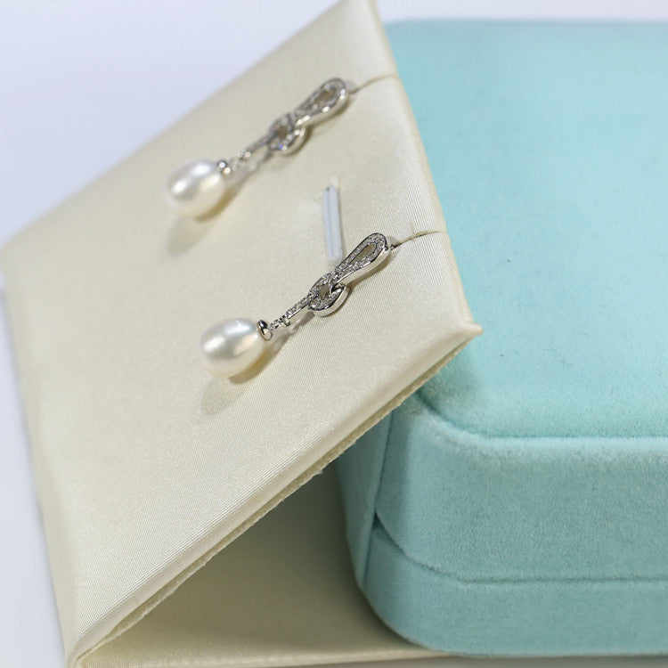 Constellation-Inspired Drop Pearl Earrings – Freshwater Pearls in 925 Sterling Silver