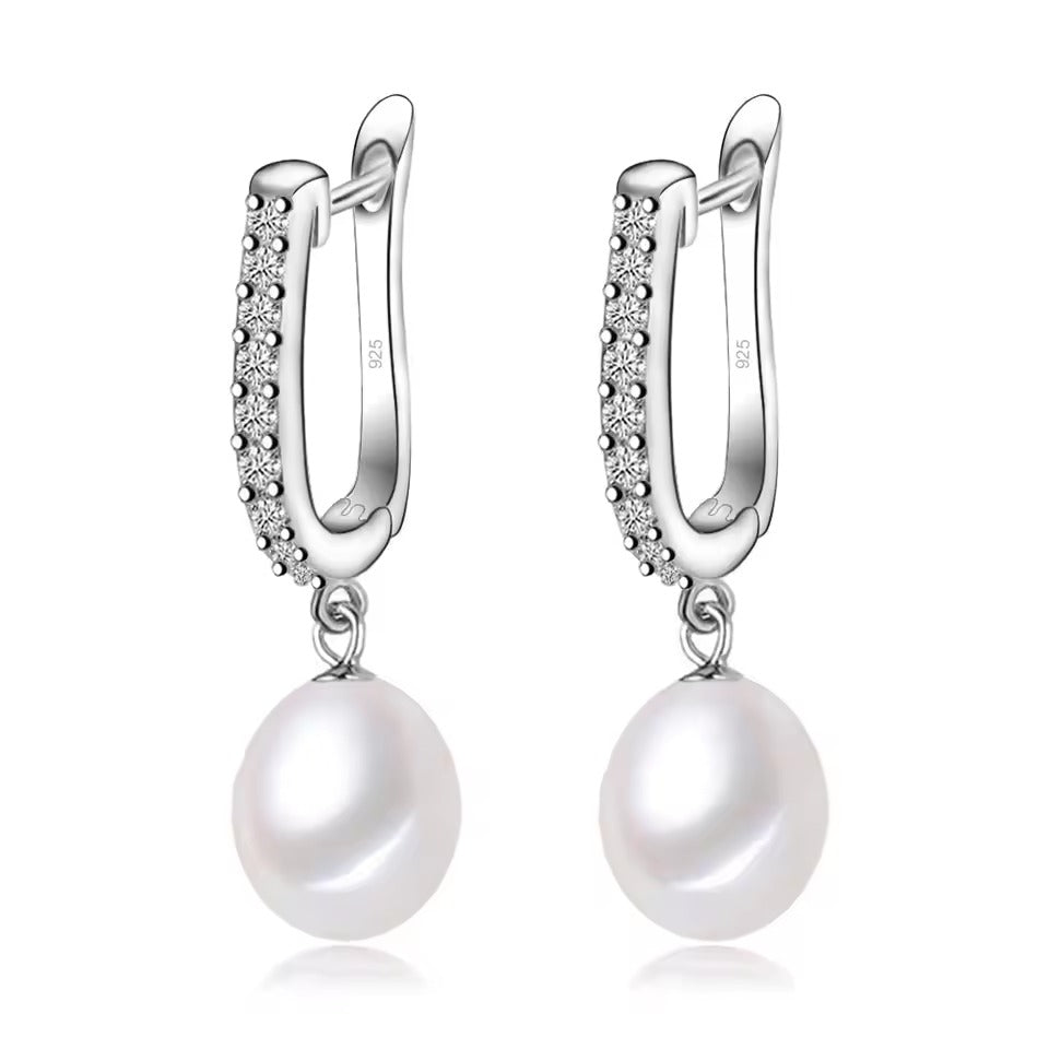 AAA-grade pearl earrings for women