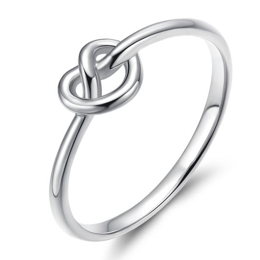 Lunara Luxe 925 Sterling Silver Bowknot Engagement Ring with Oval Cut Zircon