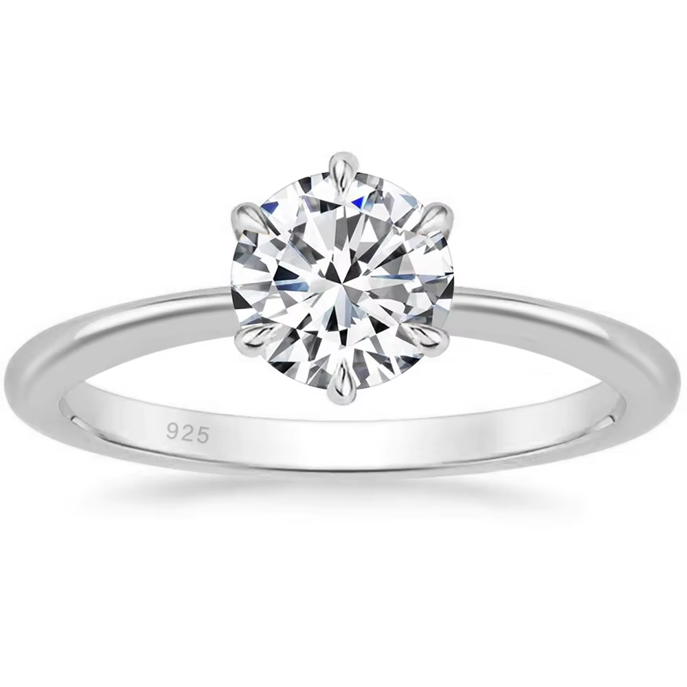 Lunara Luxe 925 Sterling Silver Bowknot Wedding Band with Round Brilliant Cut Zircon – Available in Gold or Silver Finish