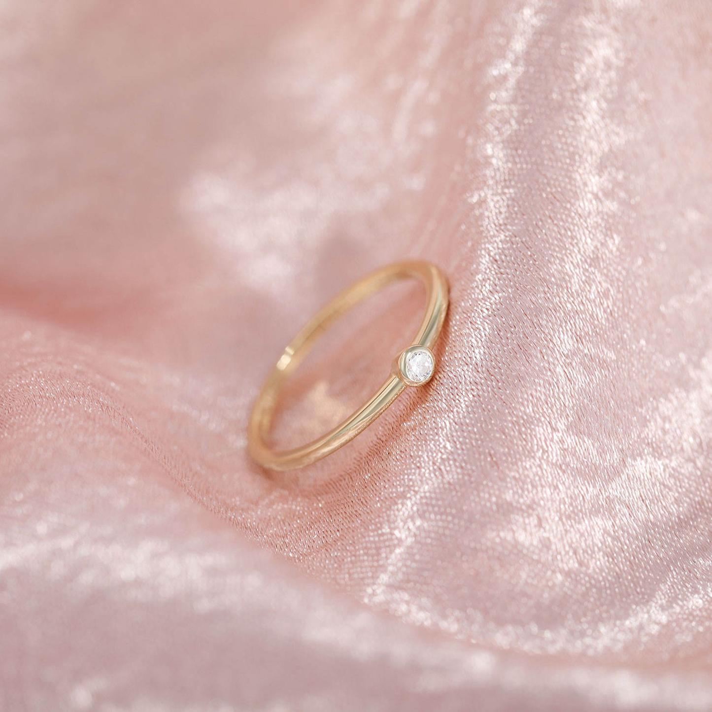 Lunara Luxe Gold-Plated Sterling Silver Eternity Band with Oval Cut Zircon