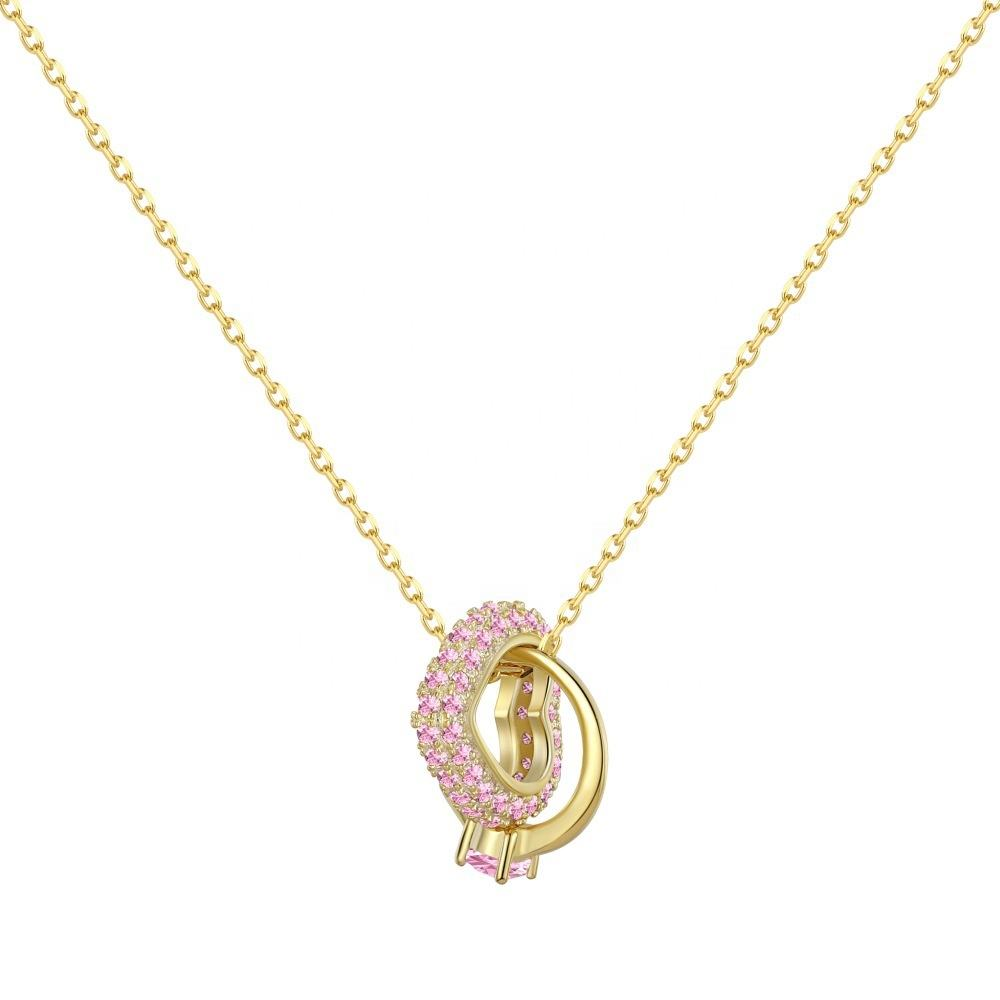 Lunara Luxe 925 Sterling Silver Round Brilliant Cut Zircon Pendant Necklace – Available in Gold or Silver Finish