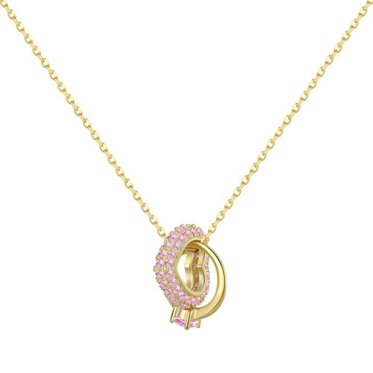 Lunara Luxe 925 Sterling Silver Round Brilliant Cut Zircon Pendant Necklace – Available in Gold or Silver Finish