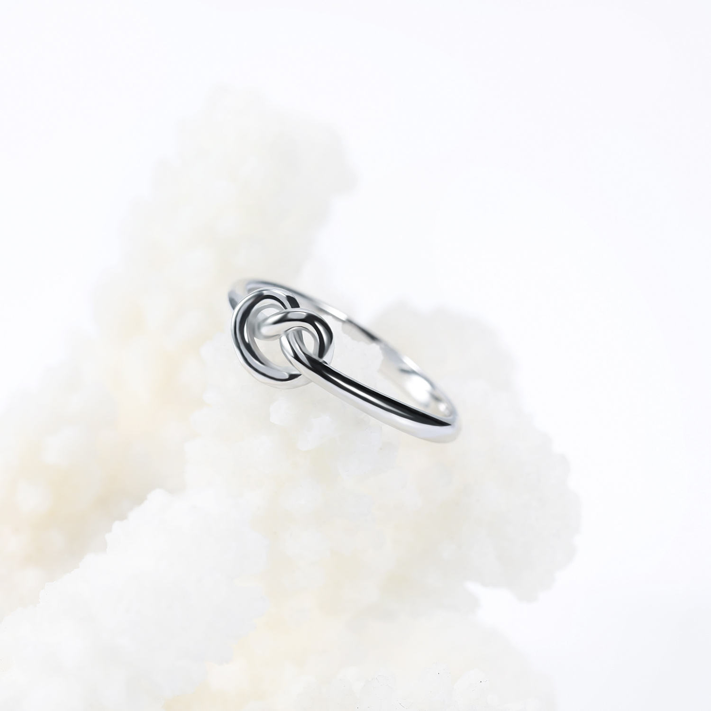 Lunara Luxe 925 Sterling Silver Bowknot Engagement Ring with Oval Cut Zircon