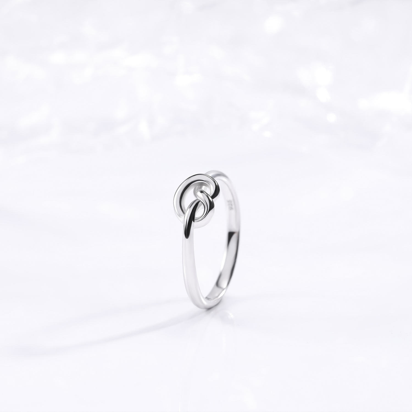 Lunara Luxe 925 Sterling Silver Bowknot Engagement Ring with Oval Cut Zircon