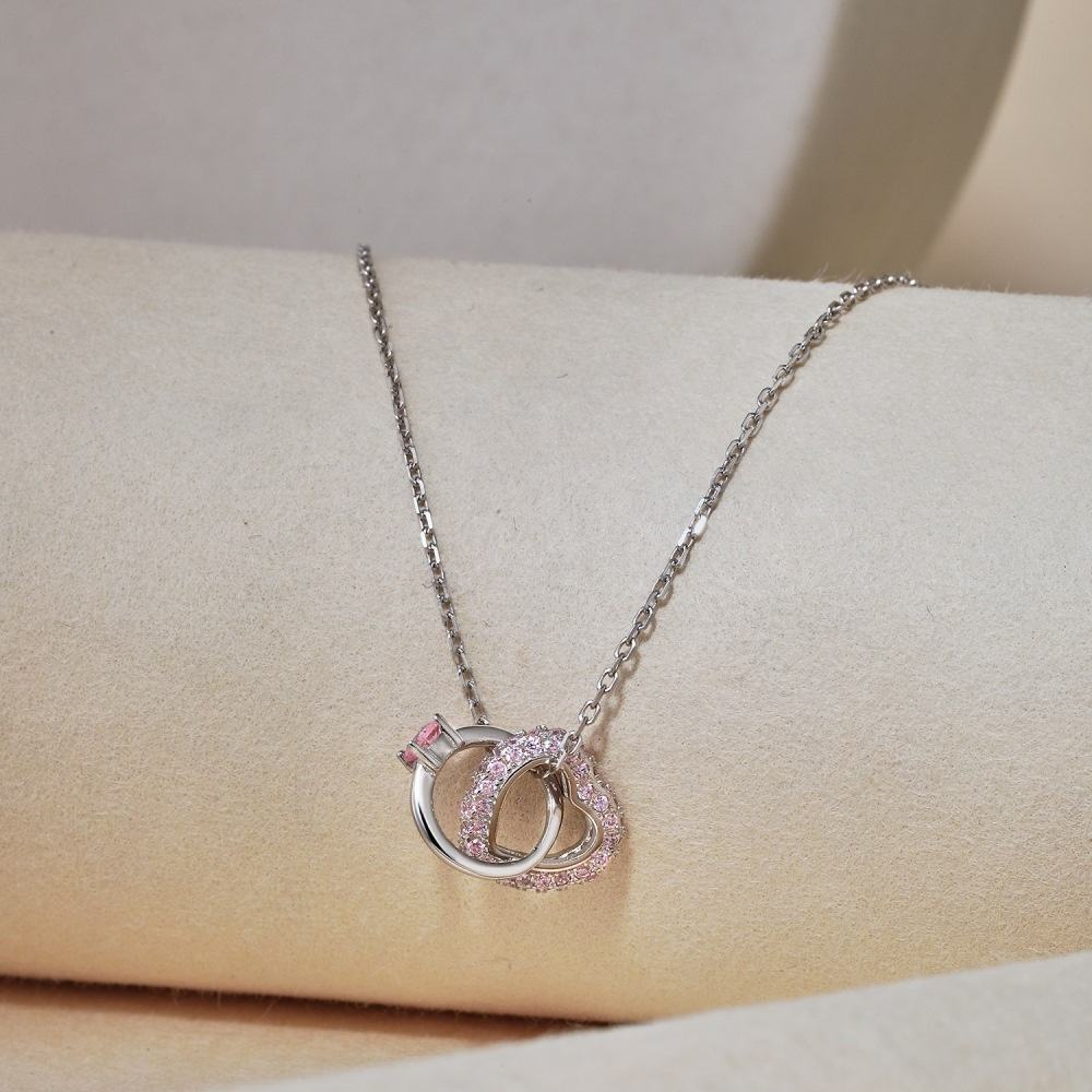 Lunara Luxe 925 Sterling Silver Round Brilliant Cut Zircon Pendant Necklace – Available in Gold or Silver Finish